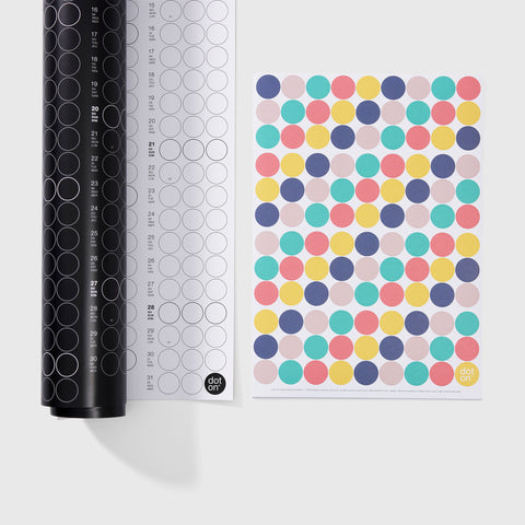 Annual planner 2025 with adhesive dots | TREND 2025 | in 4 formats