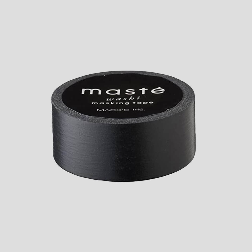 washi masking tape · matte black