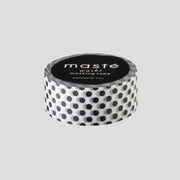 Washi masking tape | dotty dots | black
