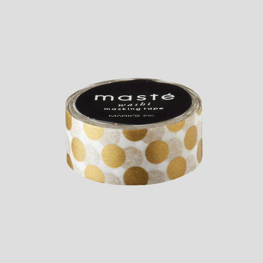 washi masking tape · dotty dots gold