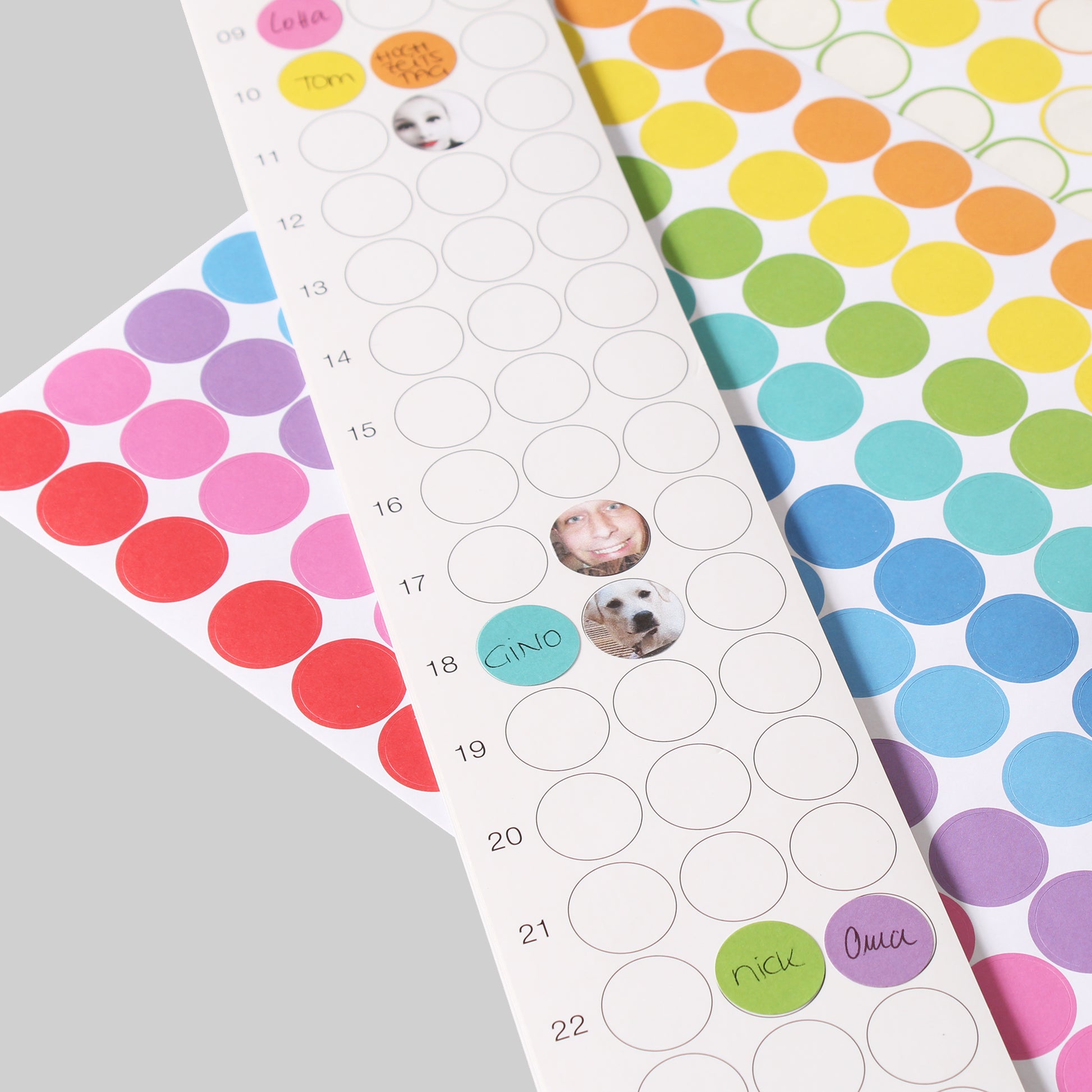 Geburtstagsplaner bday | Rainbow Edition | 8x70 cm - dot on