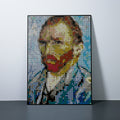 Pixelart XXL | Kleben nach Zahlen-Set mit Stickern | Motiv: Vincent | 109x153 cm - dot on