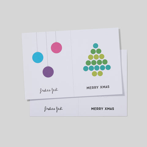 DIY postcard with stickers | Christmas Gift Tags | 12x17.5cm