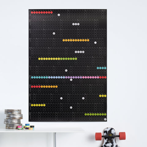 COMING SOON: Jahresplaner high 2025 | Hochformat 69x100 cm - dot on