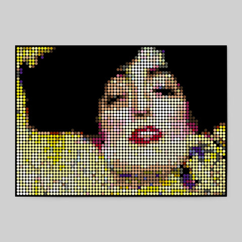 Pixelart | Kleben nach Zahlen-Set mit Stickern | Motiv: Klimt | 50x70 cm - dot on