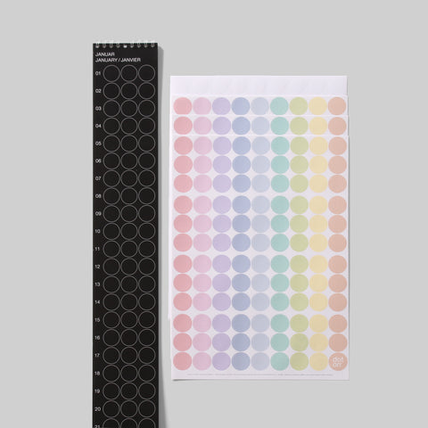 Geburtstagsplaner bday | Pastell Edition | 8x70 cm - dot on