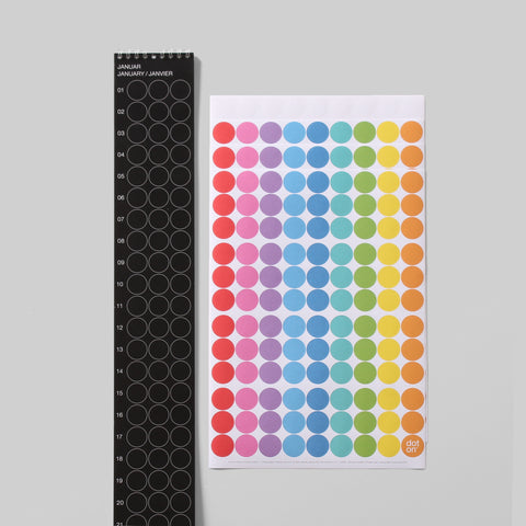 Geburtstagsplaner bday | Rainbow Edition | 8x70 cm - dot on