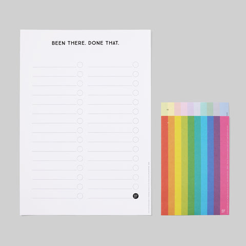 Bucket list  | Plus ein Bogen mit Klebepunkten | 21x30 cm - dot on