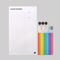 dot on mood Tracker mit bunten Klebepunkten nordic, pastell, rainbow
