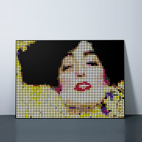 Pixelart XXL | Kleben nach Zahlen-Set mit Stickern | Motiv: Klimt | 153x109 cm