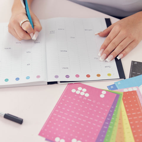 BUJO Box | rainbow edition | dotty plans Buchplaner-Set zum kreativen Planen - dot on