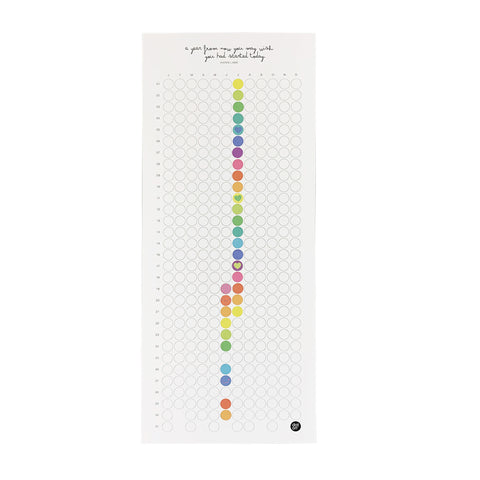 NEU: Habit tracker mit Klebepunkten | 36x15 cm - dot on