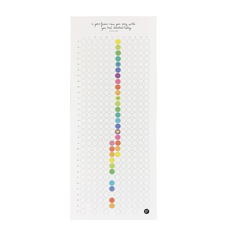 Weekly planner with sticky dots | 45.5x29 cm
