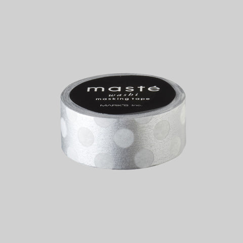 Washi Masking Tape | dotty dots | silber - dot on