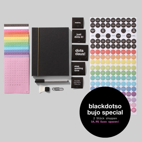 black dotso · bujo special · 2 x dotty plans