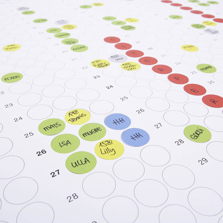 Erster Kalender aus dem Jahr 2010 - noch ohne Wochentage