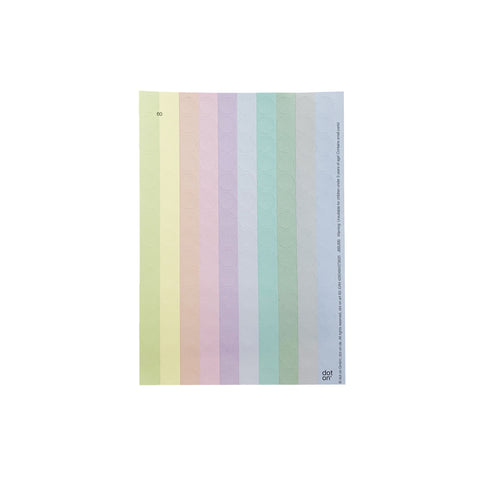 DIY-Postkarte mit Stickern | Regenbogen-Spruch | 12x17,5 cm - dot on