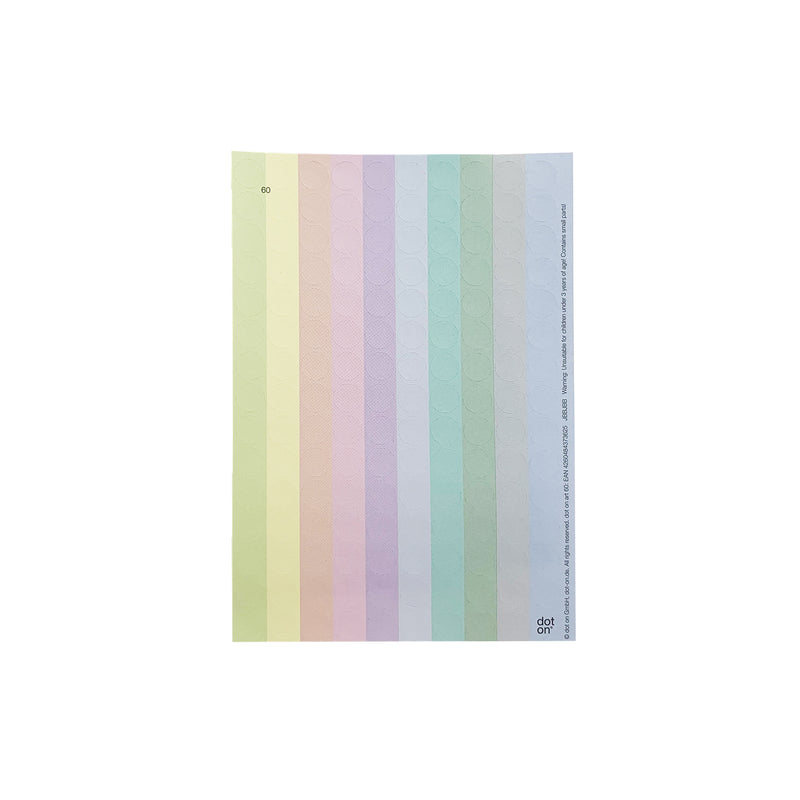 DIY-Postkarte mit Stickern | Regenbogen-Spruch | 12x17,5 cm - dot on