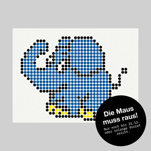 Craft kit with stickers | Motif: elephant | 30x40 cm