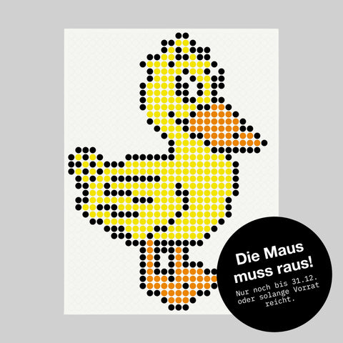 Craft kit with stickers | Motif: duck | 30x40 cm