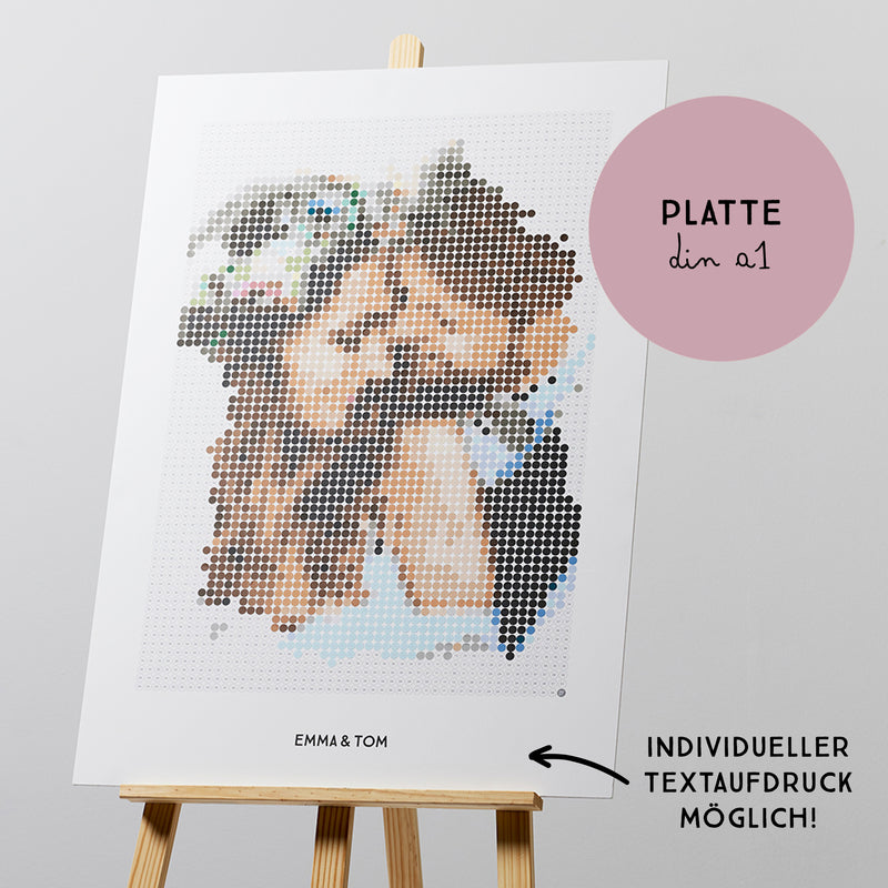 My Pixelart Event | Geschenkset für Hochzeiten & Feste  | 59,4x84 cm - dot on
