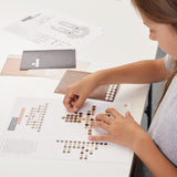 dottygramm mit Stickern | Rätselset für clevere Kleber | 21x30 cm - dot on