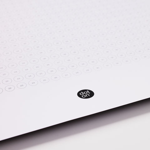 dot on life  | LEBENSPLANER MIT KLEBEPUNKTEN | PASTELL EDITION | 69X100 CM - dot on