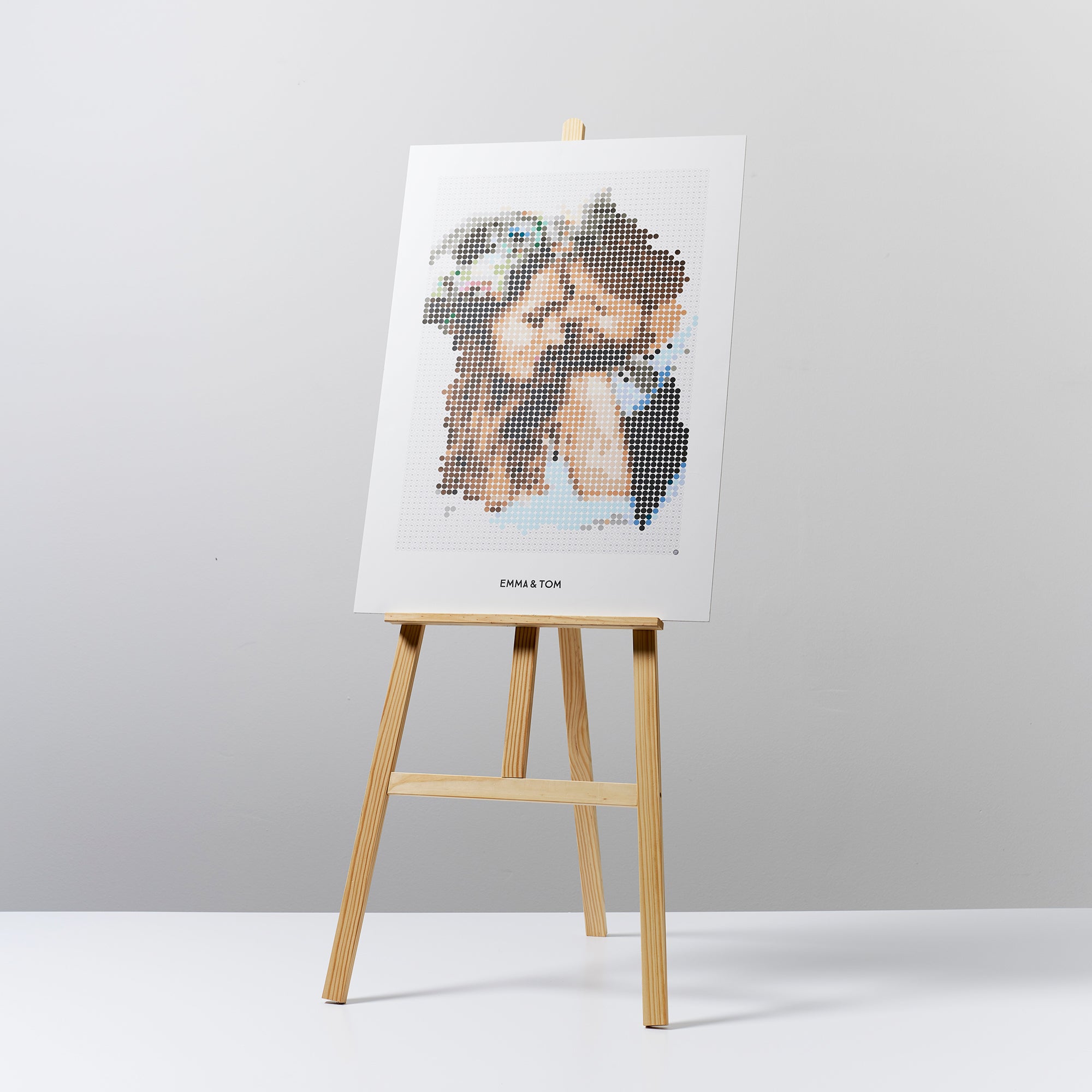 dot on my Pixelart DIY eigenes Foto als Pixelart Kleben nach Zahlen individuelles modernes Geschenk Feste & Events mit Wunschtext