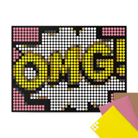 Bastelset mit Stickern | Motiv: omg | 30x40 cm - dot on