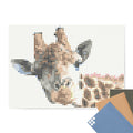 Bastelset mit Stickern | Motiv: giraffe | 50x70 cm - dot on