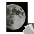 Pixelart | Bastelset mit Stickern | Motiv: moon | 50x70 cm - dot on