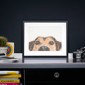 Bastelset mit Stickern | Motiv: dog | 30x40 cm - dot on
