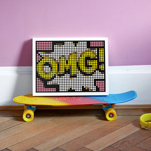 Bastelset mit Stickern | Motiv: omg | 30x40 cm - dot on