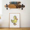 Bastelset mit Stickern | Motiv: ente | 30x40 cm - dot on
