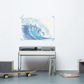 Bastelset mit Stickern | Motiv: wave | 50x70 cm - dot on