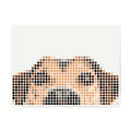 Bastelset mit Stickern | Motiv: dog | 30x40 cm - dot on