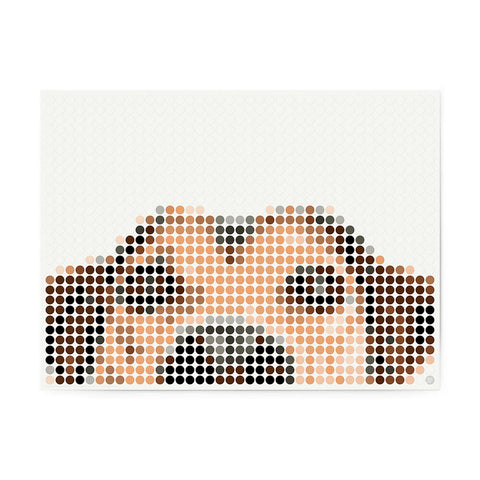 Bastelset mit Stickern | Motiv: dog | 30x40 cm - dot on