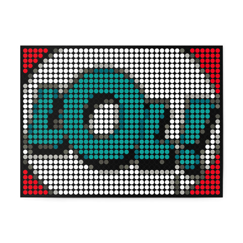 Bastelset mit Stickern | Motiv: lol | 30x40 cm - dot on