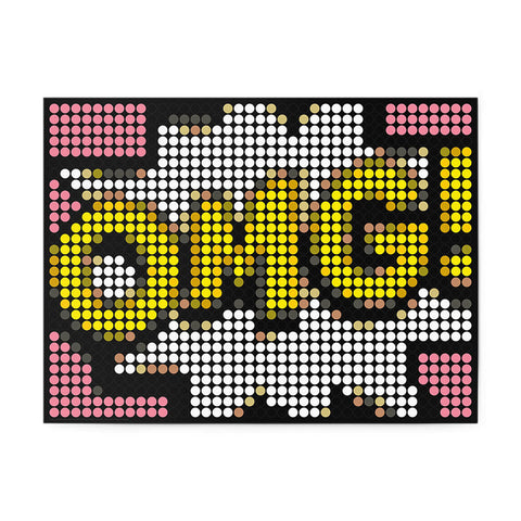 Bastelset mit Stickern | Motiv: omg | 30x40 cm - dot on