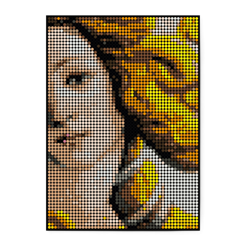 Pixelart | Bastelset mit Stickern | Motiv: botticelli | 50x70 cm - dot on