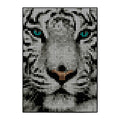 Pixelart | Bastelset mit Stickern | Motiv: tiger | 50x70 cm - dot on