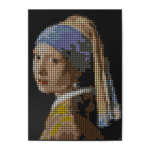 Bastelset mit Stickern | Motiv: vermeer | 50x70 cm - dot on
