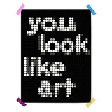 LIMITED EDITION: Pixelart | Bastelset mit Stickern | Motiv: like art | 30x40 cm - dot on