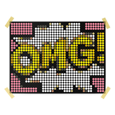 Bastelset mit Stickern | Motiv: omg | 30x40 cm - dot on