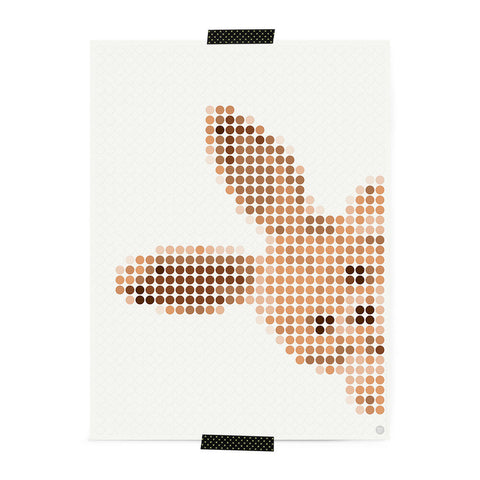 Bastelset mit Stickern | Motiv: bunny | 30x40 cm - dot on