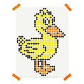 Bastelset mit Stickern | Motiv: ente | 30x40 cm - dot on