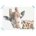 Bastelset mit Stickern | Motiv: giraffe | 50x70 cm - dot on