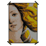 Pixelart | Bastelset mit Stickern | Motiv: botticelli | 50x70 cm - dot on