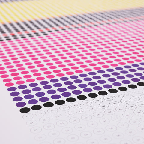 dot on life  | LEBENSPLANER MIT KLEBEPUNKTEN | HOCHFORMAT 69X100 CM - dot on