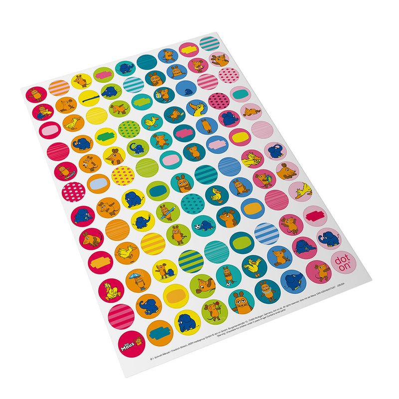 dotsala | Mandala-Set mit Stickern | Bastelset für kreative Kleber | 21x30 cm - dot on